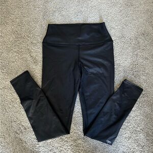 Alo faux leather airbrush legging size M